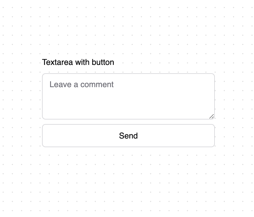 Textarea with button