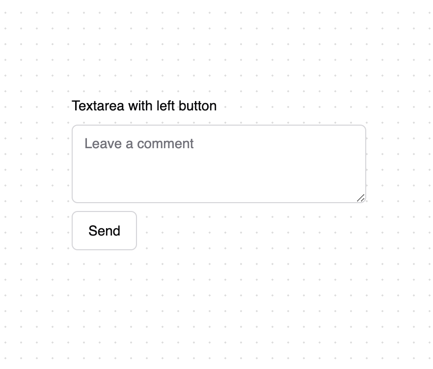 Textarea with left button