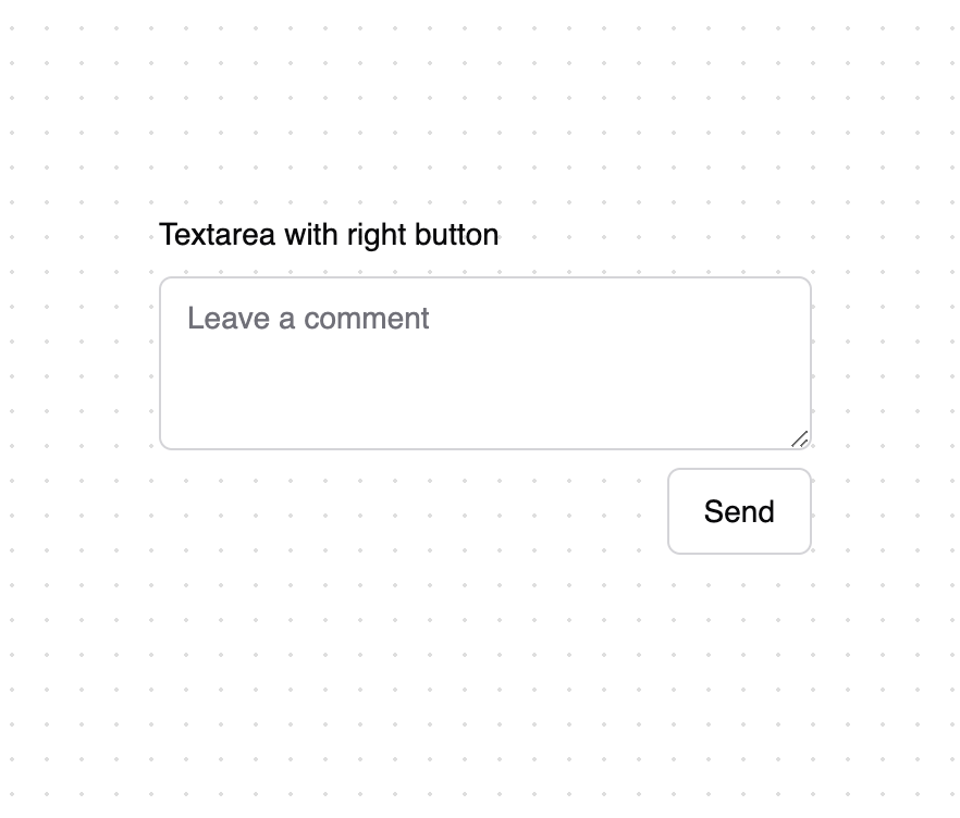 Textarea with right button