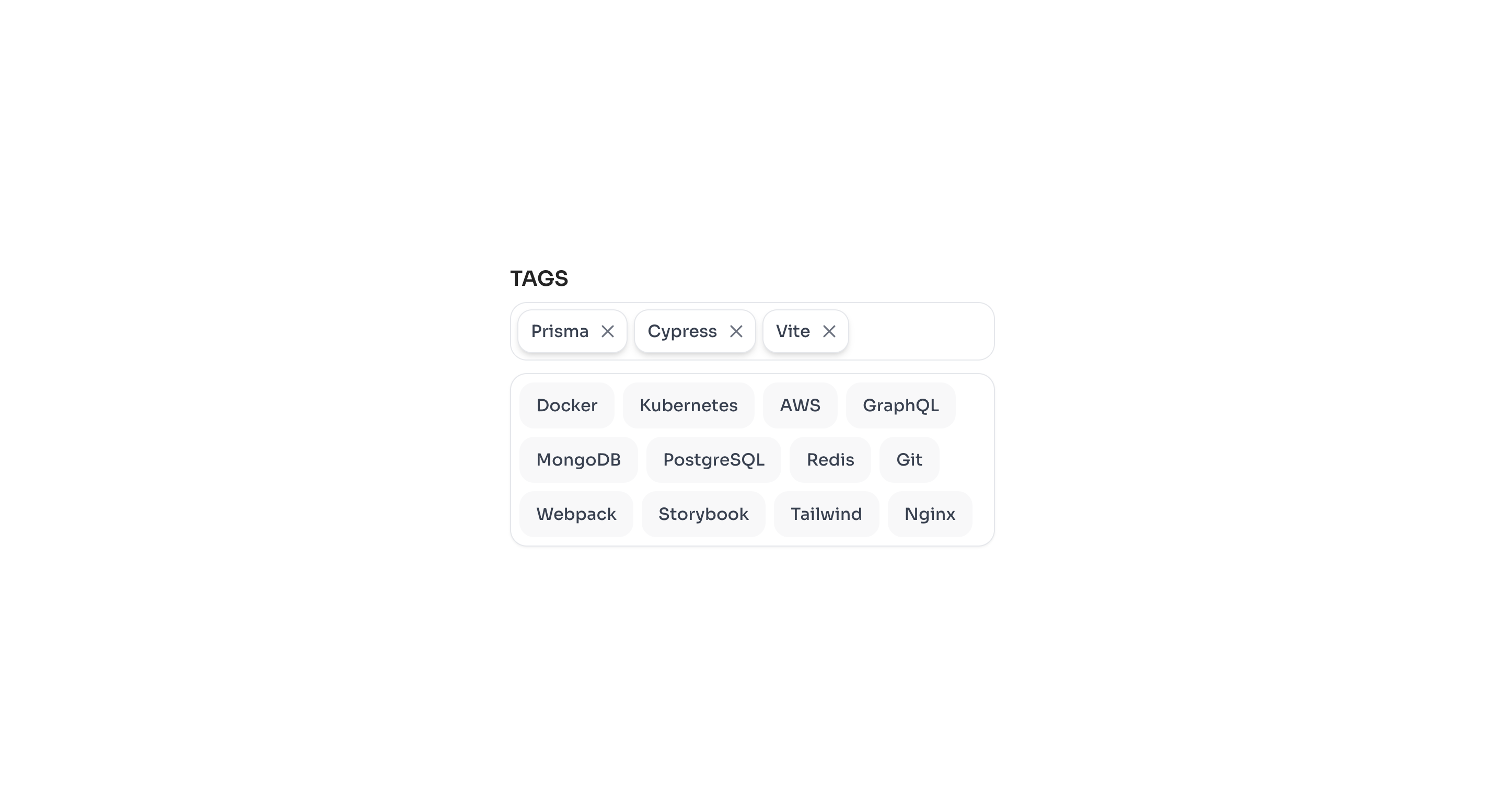 Tags Selector