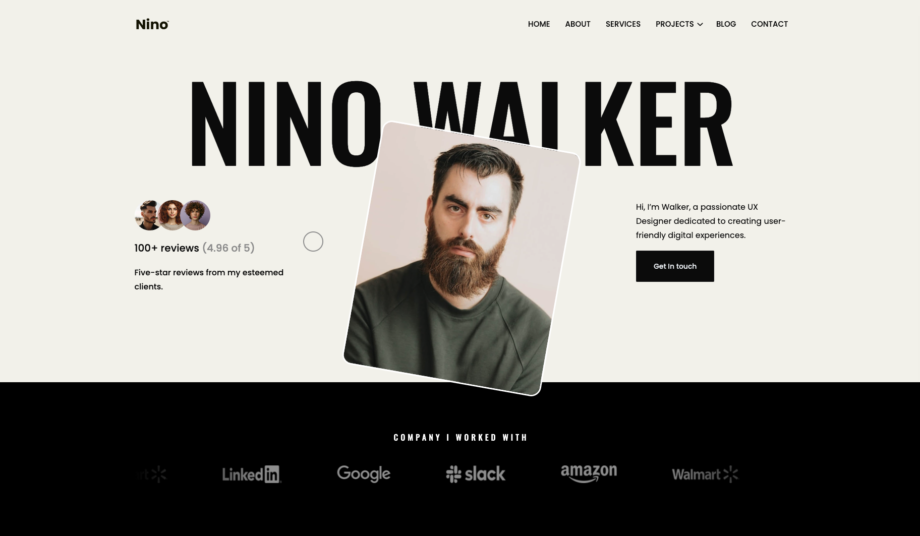 Nino - React JS Personal Portfolio Template | Templates | 21st | 21st