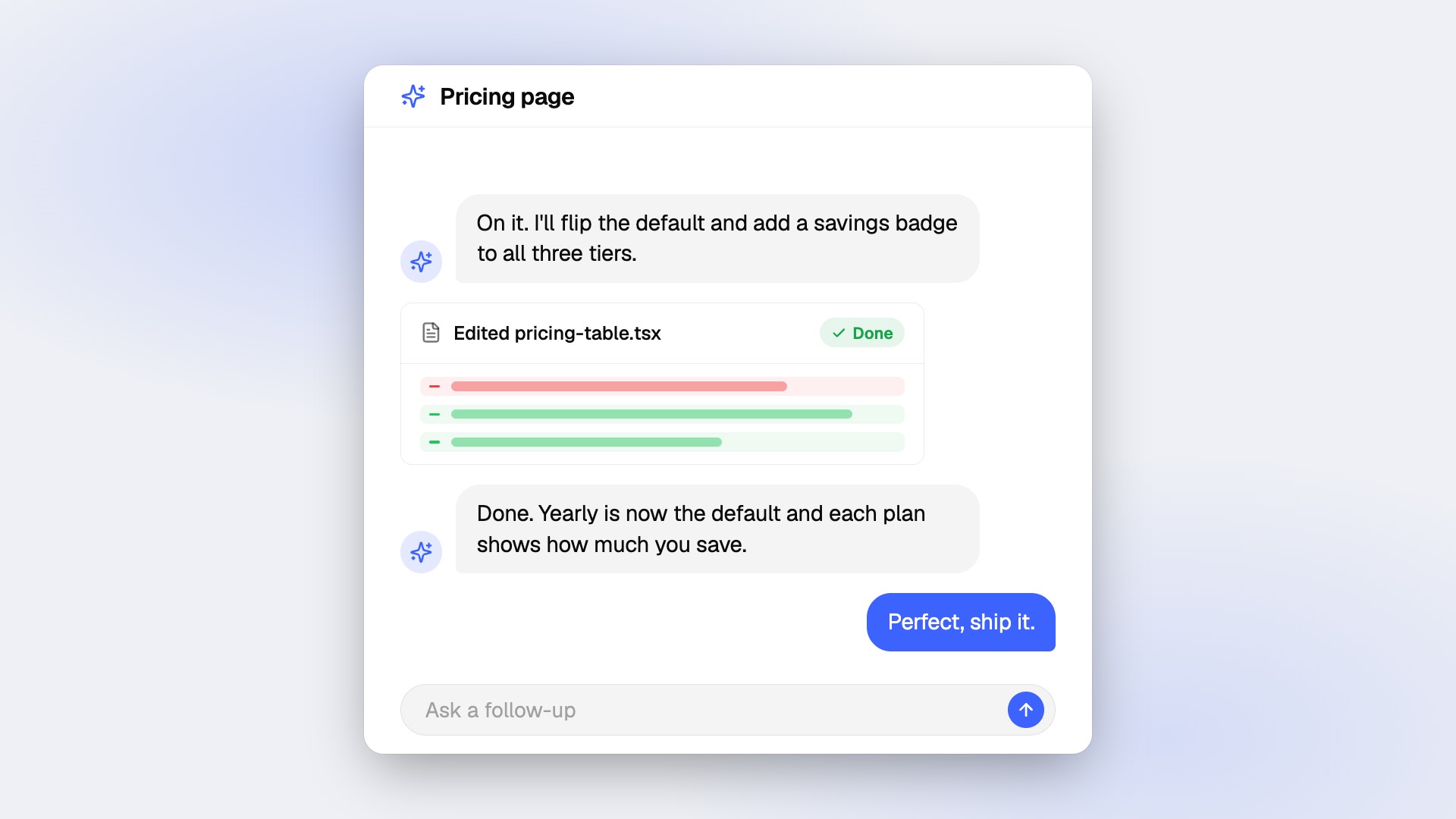 Chat Thread preview